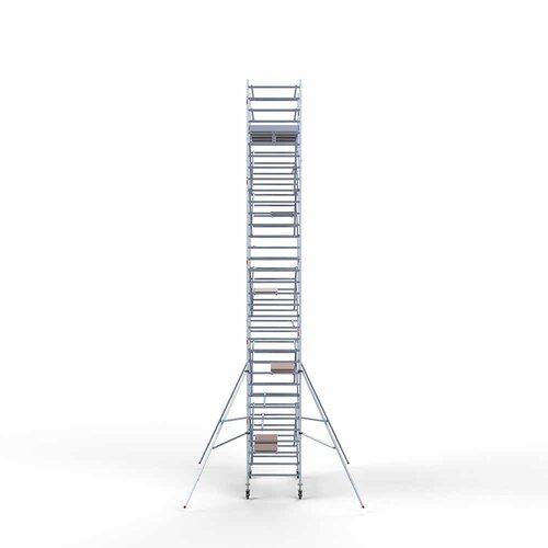 Andamio rodante Completo 135 x 250 x 11,2 m de altura de trabajo con plataforma ligera Euroscaffold Andamio rodante Completo 135 x 250 x 11,2 m de altura de trabajo con plataforma ligera