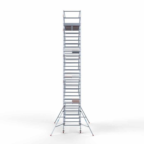 Andamio rodante Completo 135 x 305 x 10,2 m de altura de trabajo con plataforma ligera Euroscaffold Andamio rodante Completo 135 x 305 x 10,2 m de altura de trabajo con plataforma ligera