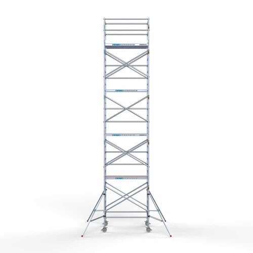 Andamio rodante Completo 135 x 190 x 10,2 m de altura de trabajo con plataforma ligera Euroscaffold Andamio rodante Completo 135 x 190 x 10,2 m de altura de trabajo con plataforma ligera