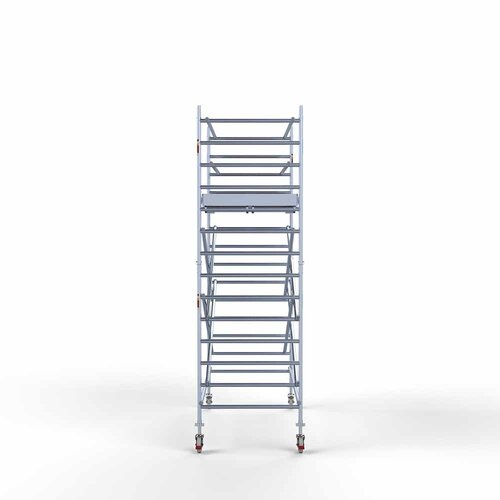 Andamio rodante Completo 135 x 305 x 5,2 m de altura de trabajo con plataforma ligera Euroscaffold Andamio rodante Completo 135 x 305 x 5,2 m de altura de trabajo con plataforma ligera