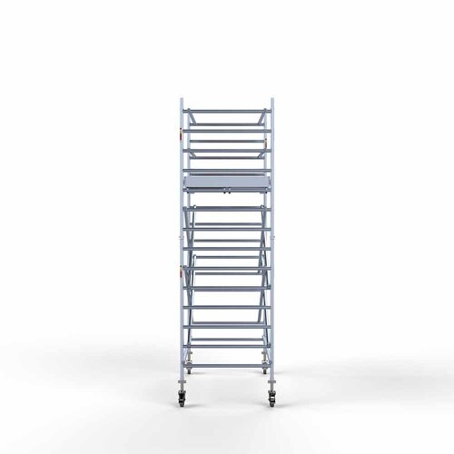 Andamio rodante Completo 135 x 250 x 5,2 m de altura de trabajo con plataforma ligera Euroscaffold Andamio rodante Completo 135 x 250 x 5,2 m de altura de trabajo con plataforma ligera