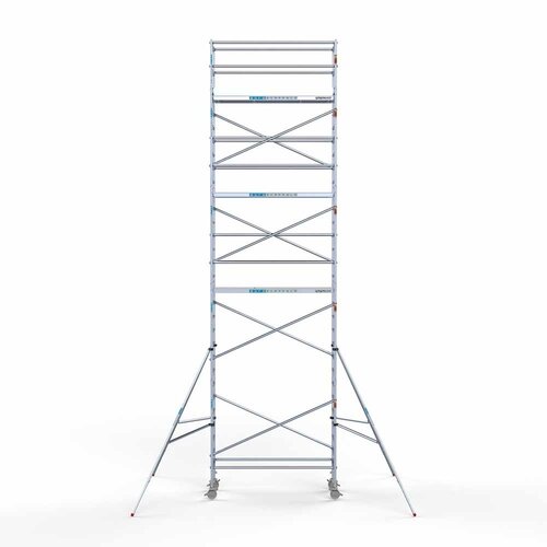 Andamio rodante Completo 90 x 250 x 10,2 m de altura de trabajo con plataforma ligera Euroscaffold Andamio rodante Completo 90 x 250 x 10,2 m de altura de trabajo con plataforma ligera