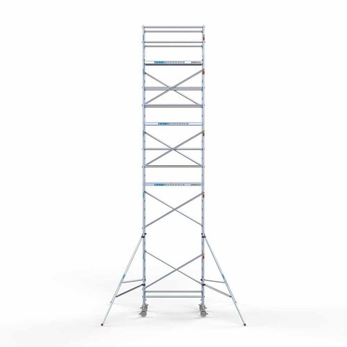 Andamio rodante Completo 90 x 190 x 10,2 m altura de trabajo con plataforma ligera Euroscaffold Andamio rodante Completo 90 x 190 x 10,2 m altura de trabajo con plataforma ligera