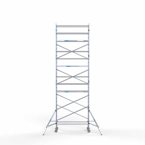 Andamio rodante Completo 90 x 250 x 9,2 m de altura de trabajo con plataforma ligera Euroscaffold Andamio rodante Completo 90 x 250 x 9,2 m de altura de trabajo con plataforma ligera