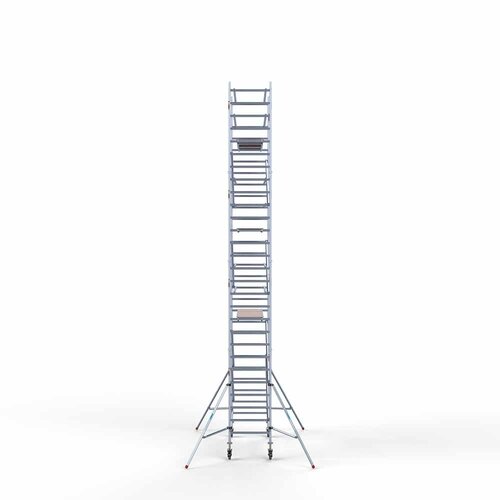 Andamio rodante Completo 90 x 250 x 9,2 m de altura de trabajo con plataforma ligera Euroscaffold Andamio rodante Completo 90 x 250 x 9,2 m de altura de trabajo con plataforma ligera