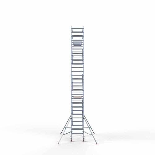 Andamio rodante Completo 90 x 190 x 9,2 m de altura de trabajo con plataforma ligera Euroscaffold Andamio rodante Completo 90 x 190 x 9,2 m de altura de trabajo con plataforma ligera