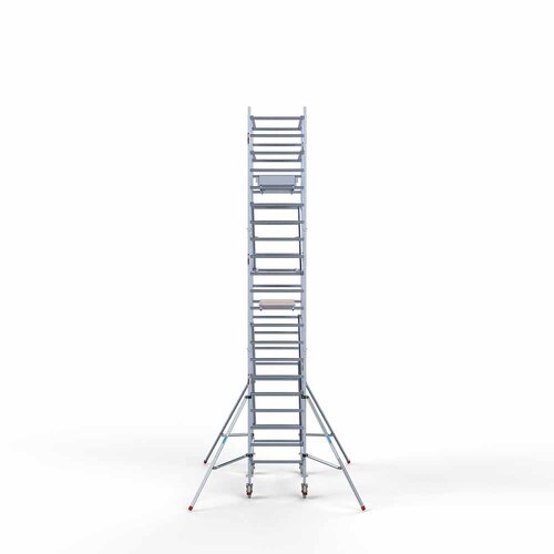 Andamio rodante Completo 90 x 190 x 7,2 m de altura de trabajo con plataforma ligera Euroscaffold Andamio rodante Completo 90 x 190 x 7,2 m de altura de trabajo con plataforma ligera