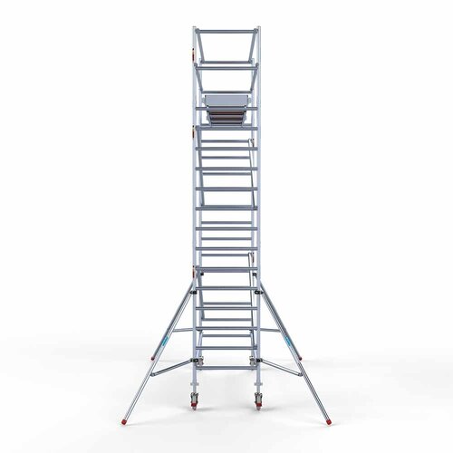 Andamio rodante Completo 90 x 305 x 6,2 m de altura de trabajo con plataforma ligera Euroscaffold Andamio rodante Completo 90 x 305 x 6,2 m de altura de trabajo con plataforma ligera