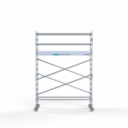 Andamio rodante Completo 90 x 305 x 5,2 m de altura de trabajo con plataforma ligera Euroscaffold Andamio rodante Completo 90 x 305 x 5,2 m de altura de trabajo con plataforma ligera