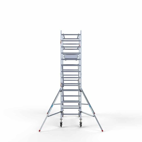 Andamio rodante Completo 90 x 250 x 5,2 m de altura de trabajo con plataforma ligera Euroscaffold Andamio rodante Completo 90 x 250 x 5,2 m de altura de trabajo con plataforma ligera