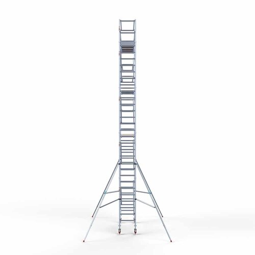 Andamio rodante Completo 75 x 250 x 10,2 m de altura de trabajo con plataforma ligera Euroscaffold Andamio rodante Completo 75 x 250 x 10,2 m de altura de trabajo con plataforma ligera