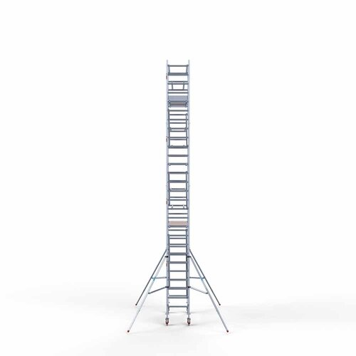 Andamio rodante Completo 75 x 190 x 9,2 m de altura de trabajo con plataforma ligera Euroscaffold Andamio rodante Completo 75 x 190 x 9,2 m de altura de trabajo con plataforma ligera