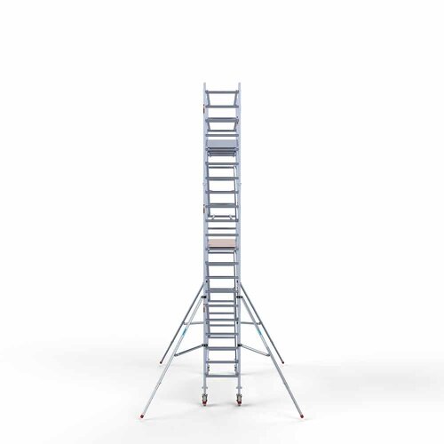 Andamio rodante Completo 75 x 305 x 7,2 m altura de trabajo con plataforma ligera Euroscaffold Andamio rodante Completo 75 x 305 x 7,2 m altura de trabajo con plataforma ligera