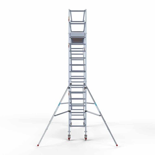 Andamio rodante Completo 75 x 305 x 6,2 m de altura de trabajo con plataforma ligera Euroscaffold Andamio rodante Completo 75 x 305 x 6,2 m de altura de trabajo con plataforma ligera