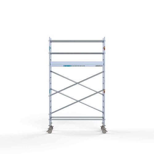 Andamio rodante Completo 75 x 250 x 5,2 m de altura de trabajo con plataforma ligera Euroscaffold Andamio rodante Completo 75 x 250 x 5,2 m de altura de trabajo con plataforma ligera