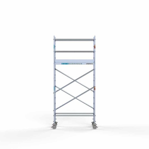 Andamio rodante Completo 75 x 190 x 5,2 m altura de trabajo con plataforma ligera Euroscaffold Andamio rodante Completo 75 x 190 x 5,2 m altura de trabajo con plataforma ligera