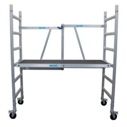 Andamios plegables con revestimiento de poliéster altura de trabajo 3 metros Sólido Andamios plegables con revestimiento de poliéster altura de trabajo 3 metros