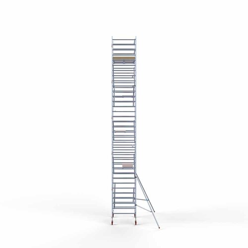 Andamio móvil básico de 135 x 190 x 11,2 m de altura de trabajo con plataforma ligera Euroscaffold Andamio móvil básico de 135 x 190 x 11,2 m de altura de trabajo con plataforma ligera