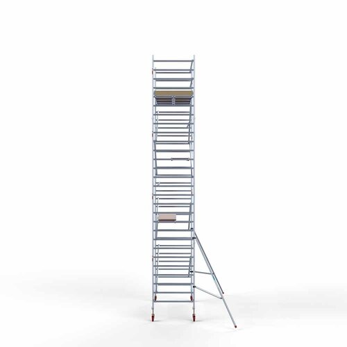 Andamio móvil básico de 135 x 305 x 9,2 m de altura de trabajo con plataforma ligera Euroscaffold Andamio móvil básico de 135 x 305 x 9,2 m de altura de trabajo con plataforma ligera