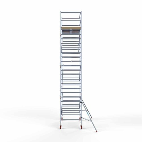 Andamio móvil básico de 135 x 250 x 8,2 m de altura de trabajo con plataforma ligera Euroscaffold Andamio móvil básico de 135 x 250 x 8,2 m de altura de trabajo con plataforma ligera