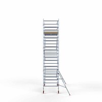 Euroscaffold Andamio móvil básico de 135 x 305 x 7,2 m de altura de trabajo con plataforma ligera