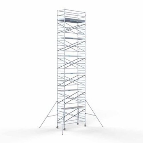 Remolque para andamios + Andamio rodante completo 135 x 305 x 14,2 m altura de trabajo Euroscaffold Remolque para andamios + Andamio rodante completo 135 x 305 x 14,2 m altura de trabajo