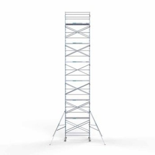 Remolque para andamios + Andamio rodante completo 135 x 250 x 14,2 m altura de trabajo Euroscaffold Remolque para andamios + Andamio rodante completo 135 x 250 x 14,2 m altura de trabajo