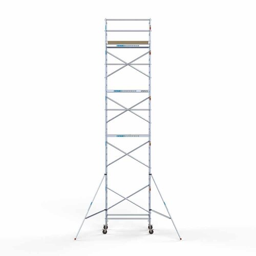 Andamio móvil básico de 90 x 190 x 10,2 m de altura de trabajo con plataforma ligera Euroscaffold Andamio móvil básico de 90 x 190 x 10,2 m de altura de trabajo con plataforma ligera