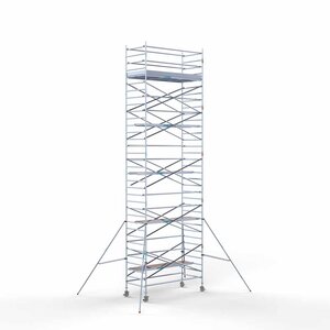 Euroscaffold Andamio móvil completo 135 x 305 x 11,2 m altura de trabajo Euroscaffold Andamio móvil completo 135 x 305 x 11,2 m altura de trabajo