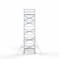Euroscaffold Andamio móvil completo 135 x 250 x11,2 m altura de trabajo