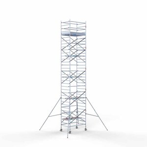 Euroscaffold Andamio móvil completo 135 x 190 x 11,2 m altura de trabajo Euroscaffold Andamio móvil completo 135 x 190 x 11,2 m altura de trabajo