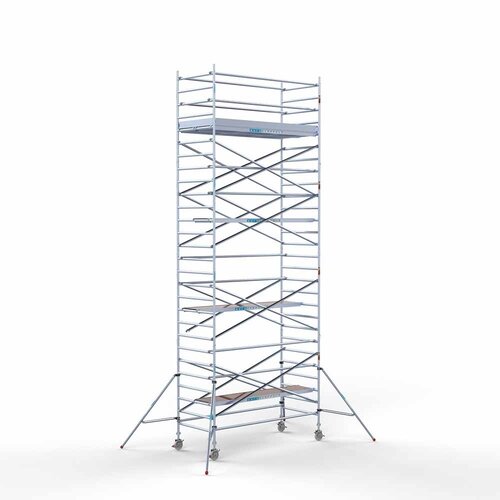 Andamio móvil completo 135 x 305 x 9,2 m altura de trabajo Euroscaffold Andamio móvil completo 135 x 305 x 9,2 m altura de trabajo