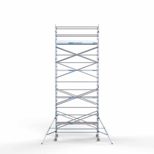 Andamio móvil completo 135 x 305 x 9,2 m altura de trabajo Euroscaffold Andamio móvil completo 135 x 305 x 9,2 m altura de trabajo