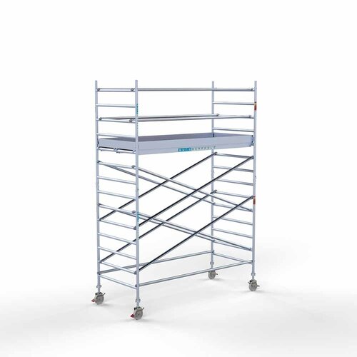 Andamio móvil completo 135 x 305 x 5,2 m altura de trabajo Euroscaffold Andamio móvil completo 135 x 305 x 5,2 m altura de trabajo