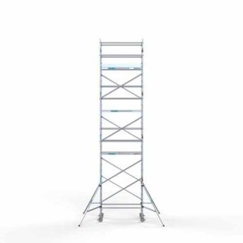 Remolque para andamios + Andamio rodante completo 90 x 190 x 9,2 m altura de trabajo Euroscaffold Remolque para andamios + Andamio rodante completo 90 x 190 x 9,2 m altura de trabajo