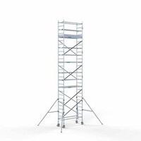 Euroscaffold Remolque para andamios + Andamio rodante completo 75 x 190 x 9,2 m altura de trabajo