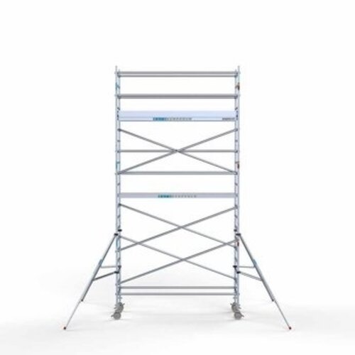 Remolque para andamios + Andamio rodante completo 90 x 305 x 7,2 m altura de trabajo Euroscaffold Remolque para andamios + Andamio rodante completo 90 x 305 x 7,2 m altura de trabajo