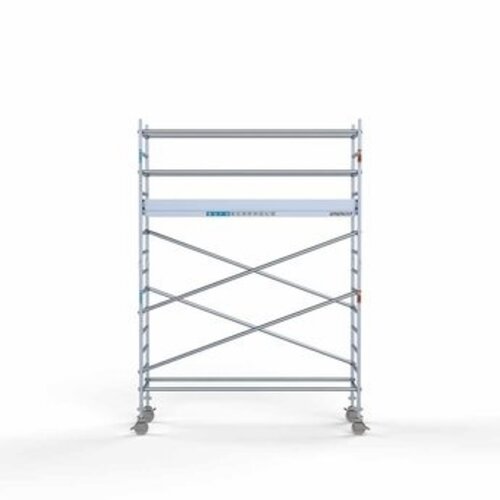 Remolque para andamios + Andamio rodante completo 90 x 305 x 5,2 m altura de trabajo Euroscaffold Remolque para andamios + Andamio rodante completo 90 x 305 x 5,2 m altura de trabajo