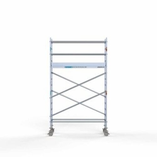 Remolque para andamios + Andamio rodante completo 75 x 250 x 5,2 m altura de trabajo Euroscaffold Remolque para andamios + Andamio rodante completo 75 x 250 x 5,2 m altura de trabajo