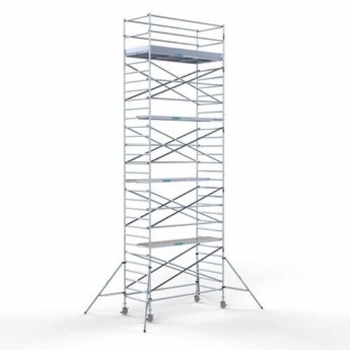 Remolque para andamios + Andamio rodante completo 135 x 305 x 10,2 m altura de trabajo Euroscaffold Remolque para andamios + Andamio rodante completo 135 x 305 x 10,2 m altura de trabajo