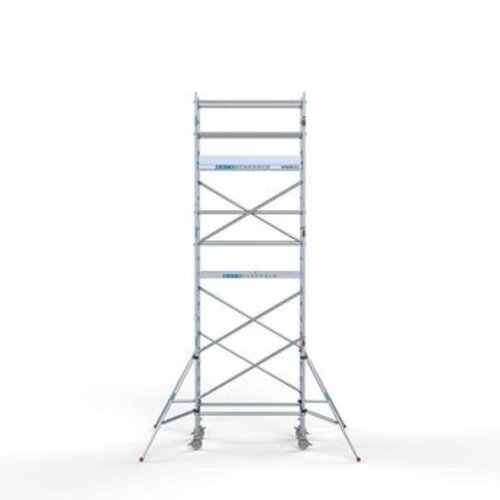 Remolque para andamios + Andamio rodante completo 90 x 190 x 8,2 m altura de trabajo Euroscaffold Remolque para andamios + Andamio rodante completo 90 x 190 x 8,2 m altura de trabajo