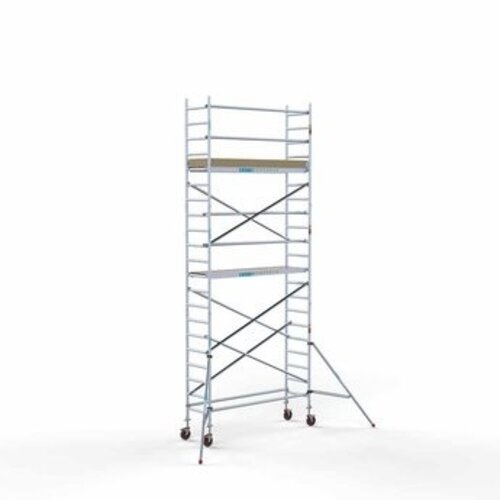 Remolque para andamios + andamio rodante básico 75 x 250 x 7,2 m Euroscaffold Remolque para andamios + andamio rodante básico 75 x 250 x 7,2 m