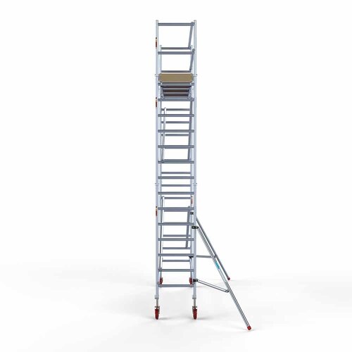 Andamio móvil básico de 75 x 305 x 6,2 m de altura de trabajo con plataforma ligera Euroscaffold Andamio móvil básico de 75 x 305 x 6,2 m de altura de trabajo con plataforma ligera