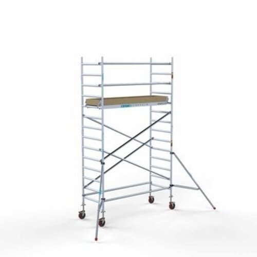 Remolque para andamios + andamio rodante básico 90 x 250 x 5,2 m Euroscaffold Remolque para andamios + andamio rodante básico 90 x 250 x 5,2 m