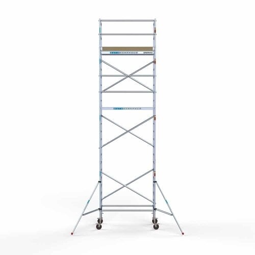 Remolque para andamios + andamio rodante básico 90 x 190 x 8,2 m Euroscaffold Remolque para andamios + andamio rodante básico 90 x 190 x 8,2 m