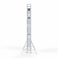 Euroscaffold Andamio móvil completo 90 x 305 x 12,2 m de altura de trabajo