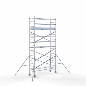 Euroscaffold Andamio móvil completo 90 x 305 x 7,2 m de altura de trabajo Euroscaffold Andamio móvil completo 90 x 305 x 7,2 m de altura de trabajo