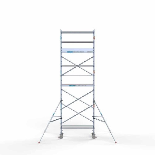 Euroscaffold Andamio móvil completo 75 x 190 x 7,2 m altura de trabajo