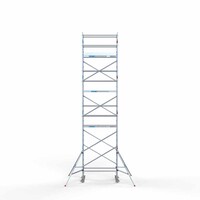 Euroscaffold Andamio móvil completo 90 x 190 x 9,2 m de altura de trabajo Euroscaffold Andamio móvil completo 90 x 190 x 9,2 m de altura de trabajo