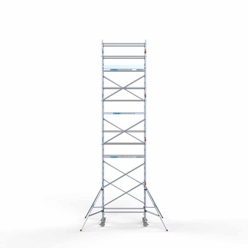 Andamio móvil completo 90 x 190 x 9,2 m de altura de trabajo Euroscaffold Andamio móvil completo 90 x 190 x 9,2 m de altura de trabajo